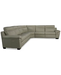 Julius Ii -Pc. Leather L Sectional with Power Recliners