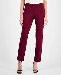 Ak Anne Klein Women's Pull-On Straight-Leg Pants
