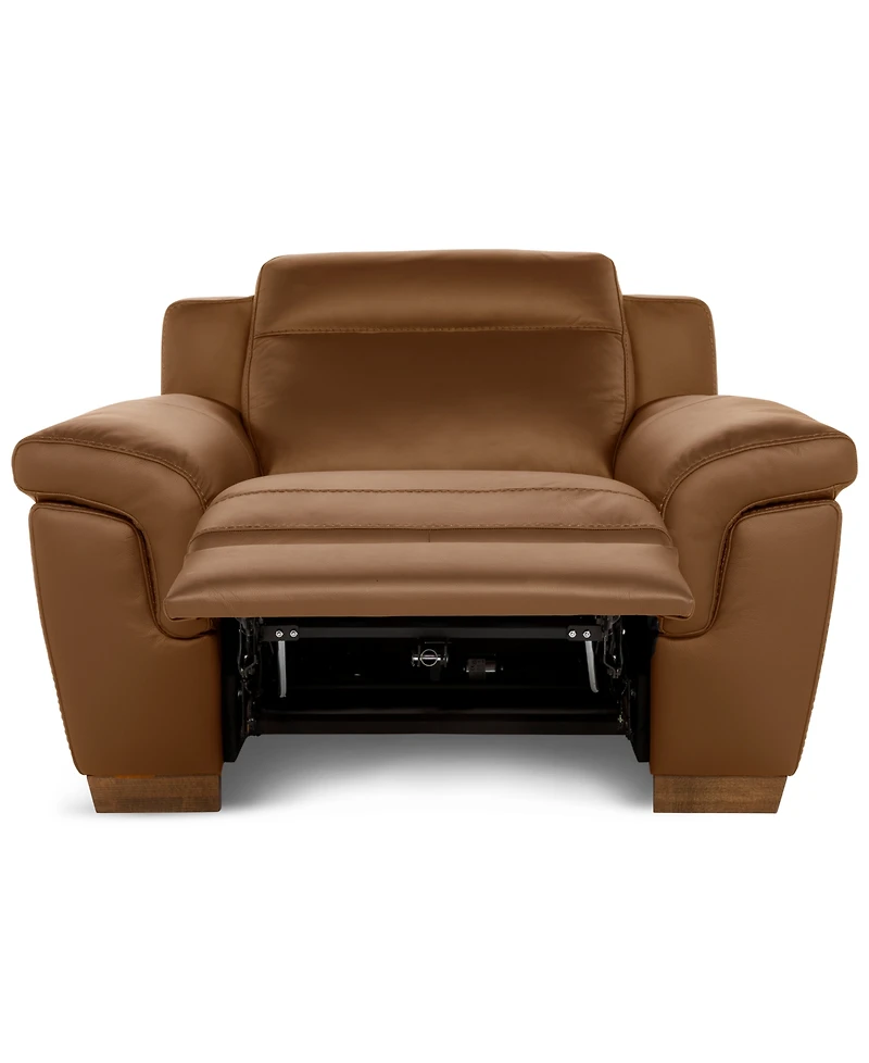 Julius Ii Leather Power Recliner, Exclusively at Macy's
