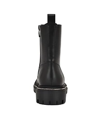 Nine West Women's Jarret Embellished Lug Sole Combat Boots