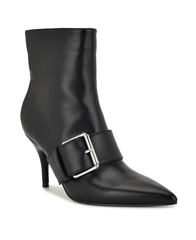 Nine West Women's Colin Buckle Strap High Ankle Booties