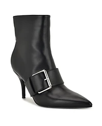 Nine West Women's Colin Buckle Strap High Ankle Booties