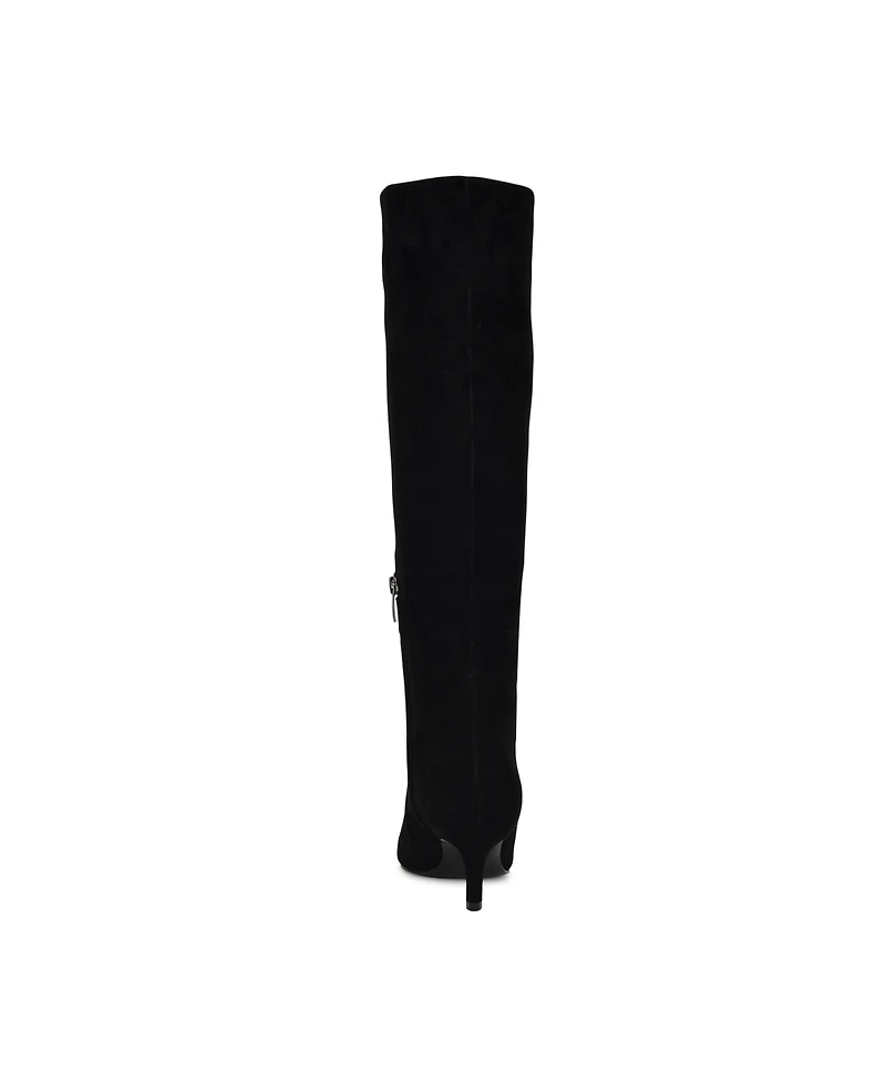 Nine West Women's Caddy Tall Kitten Heel Boots
