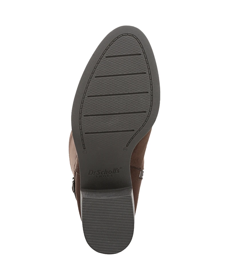 Dr. Scholl's Women's Adeline Wide Calf Block Heel Zip Tall Boots