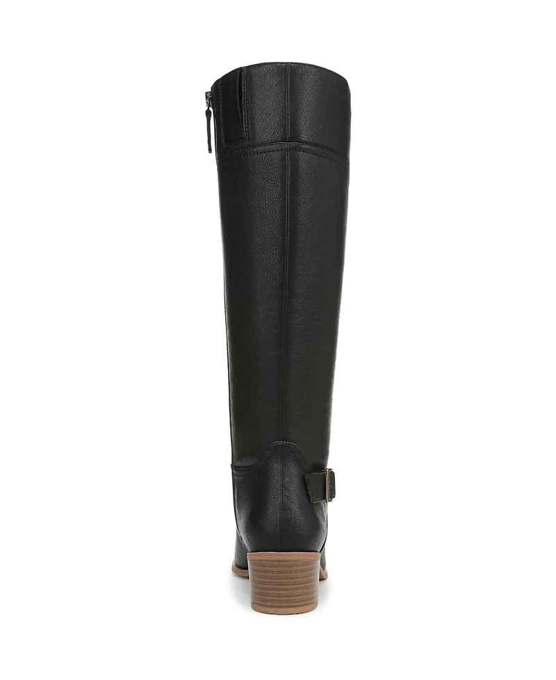 Dr. Scholl's Women's Adeline Block Heel Zip Tall Boots