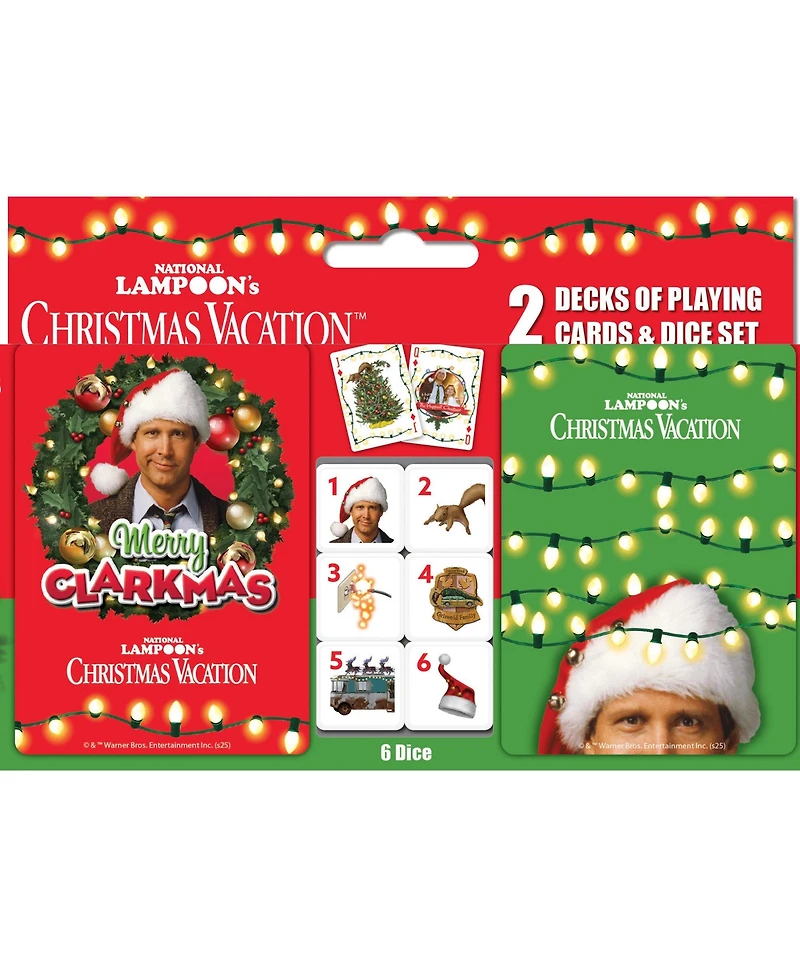 National Lampoon's Christmas Vacation 2-pack Playing Cards & Dice Set
