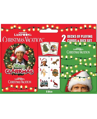 National Lampoon's Christmas Vacation 2-pack Playing Cards & Dice Set