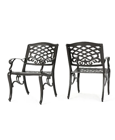 Flynama Outdoor 2 Pieces Aluminium Dining Chairs