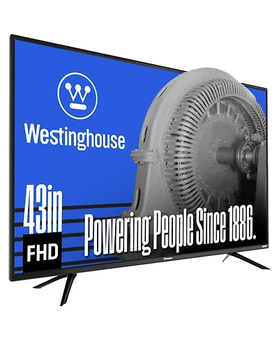 Westinghouse 43-inch Smart Tv, Fhd 1080P Xumo Tv w/Voice Remote, Flat Screen Led Television w/Apple Home kit, Wi-Fi & Mobile Connectivity