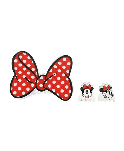 Disney's Minnie Mouse Hair Clips 3-Piece Hair Accessories Set