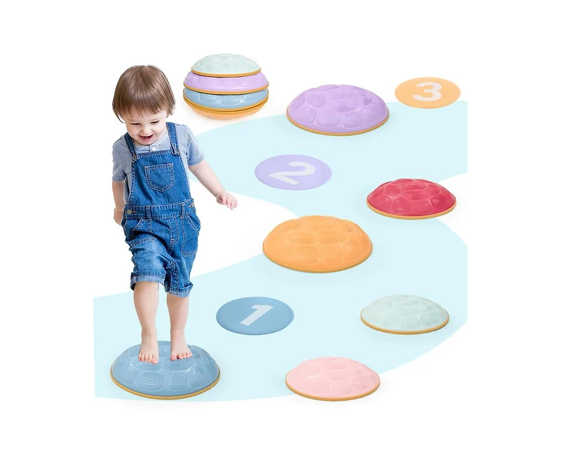 Outree 6-piece turtle-shaped stepping stone for kids