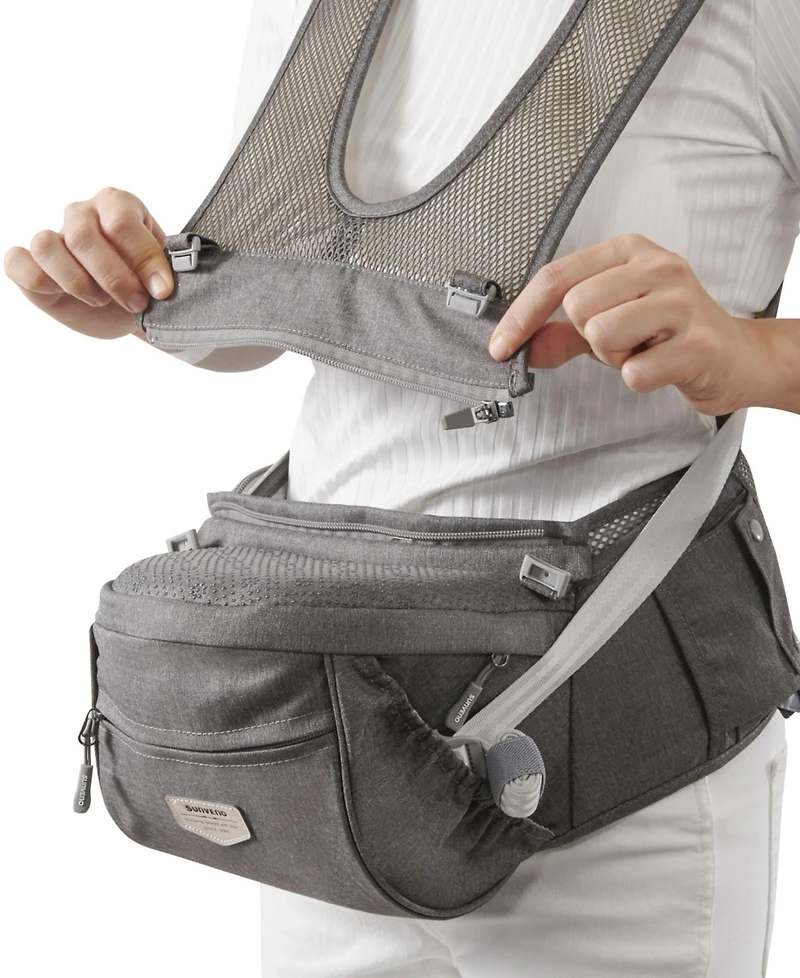 Sunveno 2-in-1 Ergonomic Baby Hipseat with Removable Shoulder Straps