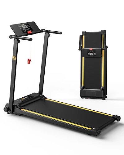 Urevo Walking Pad Treadmills for Home Office, Under Desk Compact Design Treadmill Portable Walking Pad Treadmill with Remote Control, Led Display