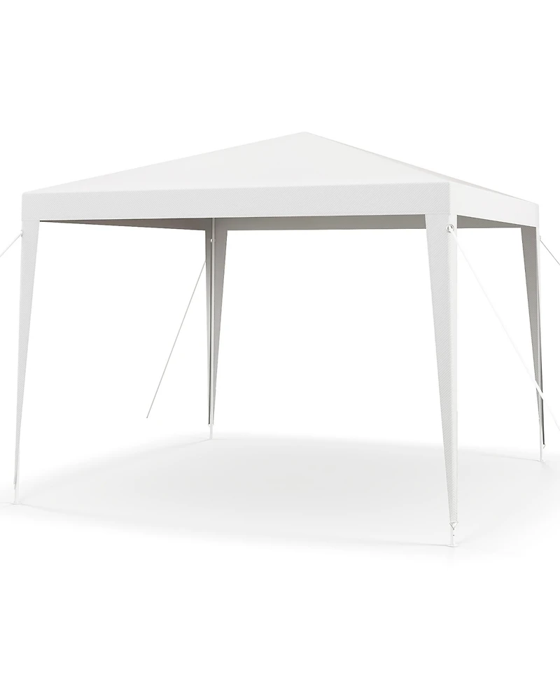 Gymax 10 Ft X 10 Ft Outdoor Canopy Tent Heavy Duty Gazebo Shelter w/ Dressed Legs