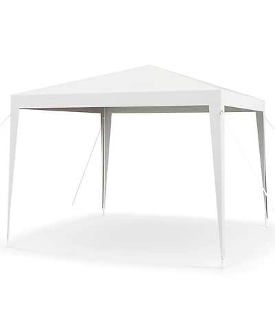 Gymax 10 Ft X 10 Ft Outdoor Canopy Tent Heavy Duty Gazebo Shelter w/ Dressed Legs