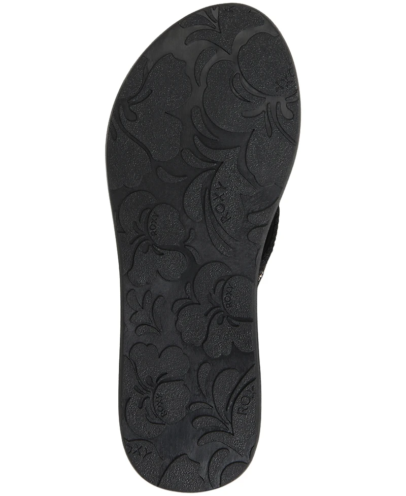 Roxy women's Porto Bling Round Toe Flat Sandals