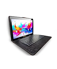 Linsay 10.1" Octa Core 256GB Storage Android 15 with Unique Oracle Keyboard Case and Tablet Briefcase