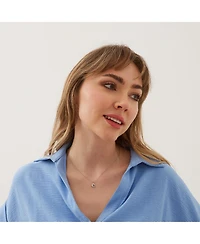 Spero London Dripping Molten Natural Textured Sterling Silver Authentic Pendant Necklace