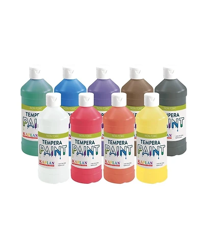 Kplan Early Learning Kaplan Kolors Tempera Paint - Set of 9