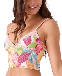 Roxy Juniors' Hot Tropics Longline Bikini Top