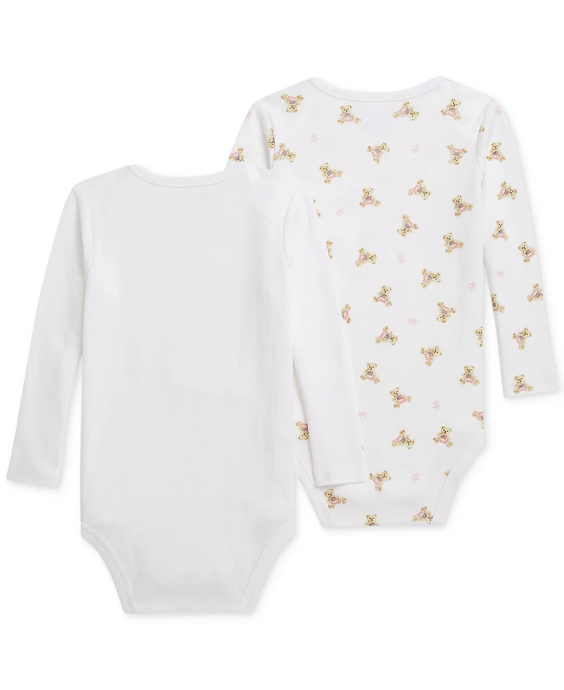 Polo Ralph Lauren Baby Girls 2-Pk. Cotton Bodysuits