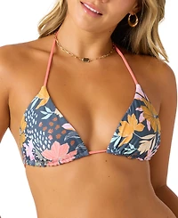 O'Neill Women's Mila Floral Venice Reversible Bikini Top