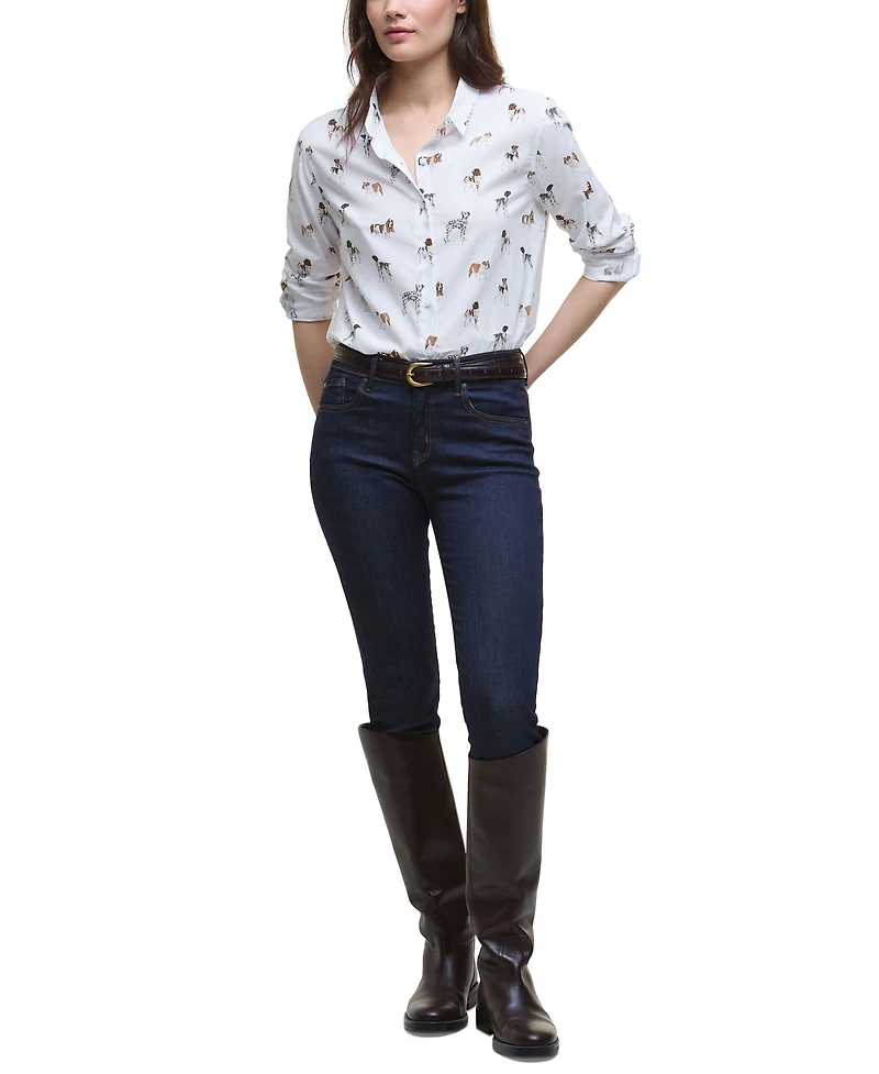 Barbour Women's Printed Button-Front Shirt