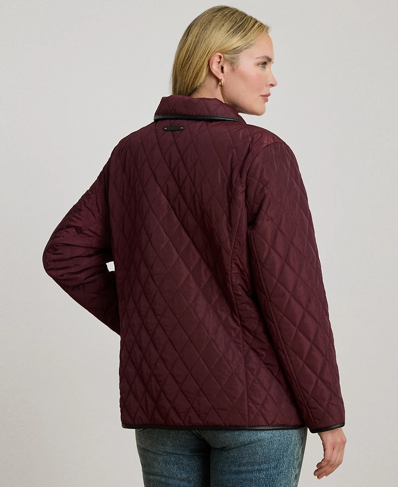 Lauren Ralph Women's Plus Quilted Coat, Exclusively for Macys