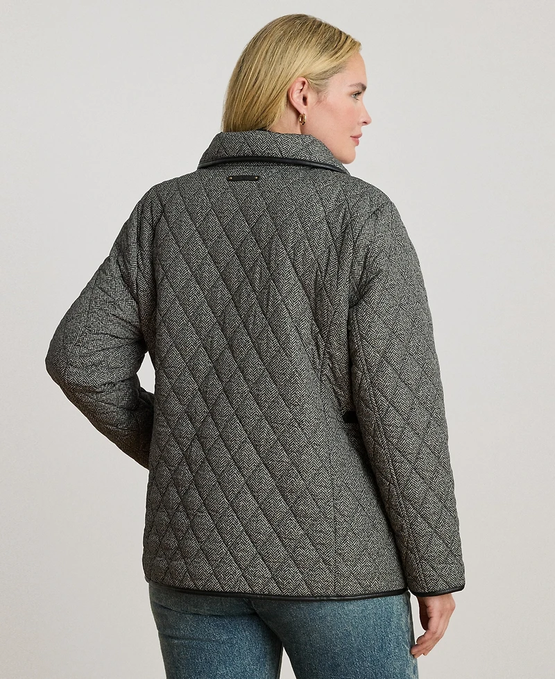 Lauren Ralph Women's Plus Quilted Coat, Exclusively for Macys