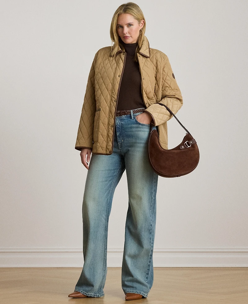 Lauren Ralph Women's Plus Quilted Coat, Exclusively for Macys