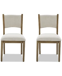 Nordic 2-Pc Upholstered Dining Chair Set
