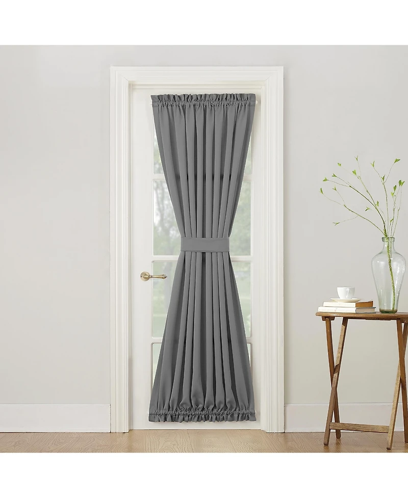 Grant Room Darkening Rod Pocket Door Curtain Panel