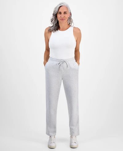 Style & Co Petite Cotton Fleece Drawstring Sweatpants, Created for Macy's