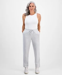 Style & Co Petite Cotton Fleece Drawstring Sweatpants, Created for Macy's