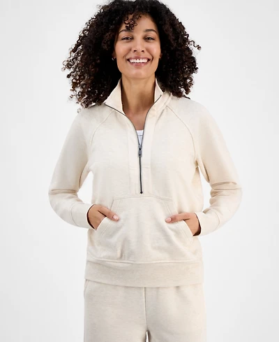 Style & Co Petite Cloud Fleece Half-Zip Sweatshirt, Macy's Exclusive