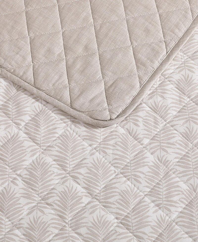 Tommy Bahama Fronds Cotton Reversible 3-Pc. Quilt Set, Full/Queen