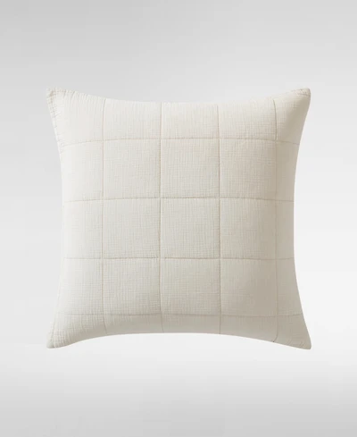Calvin Klein Cotton Gauze Solid Decorative Pillow Cover, 22" x 22"