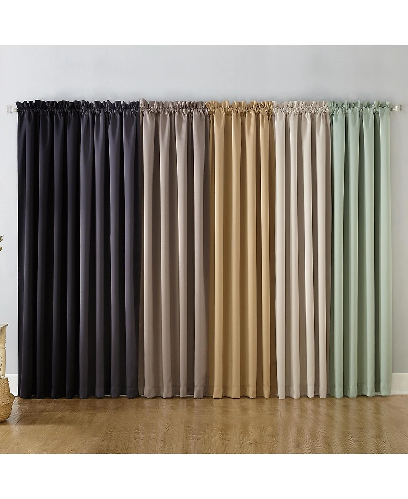 Oslo Theater Grade Extreme 100% Blackout Rod Pocket Curtain Panel
