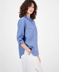 Charter Club Women's 100% Linen Shirt