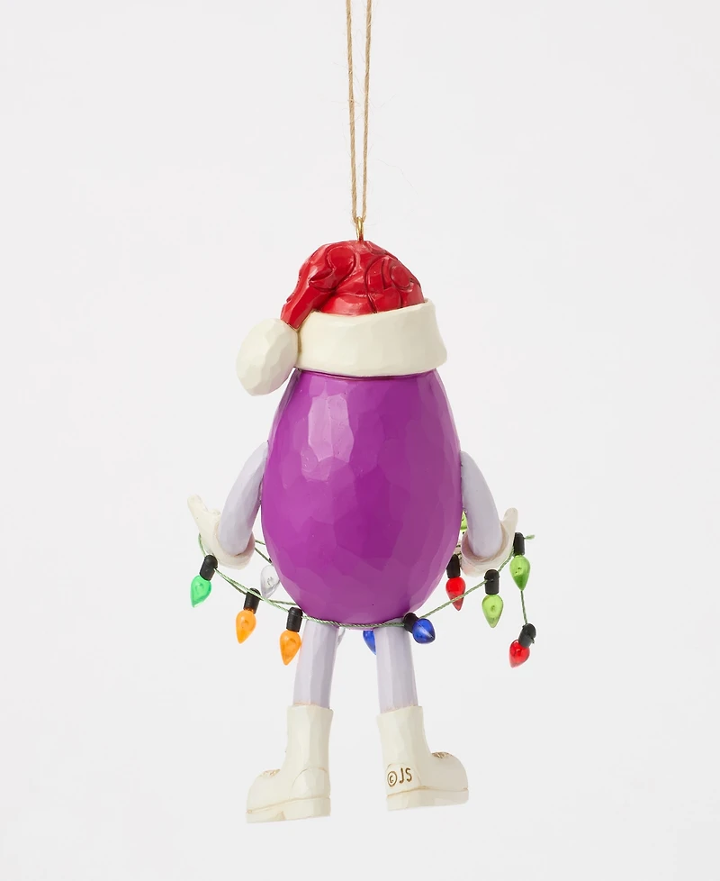Jim Shore M and M'S Purple Character Ornament
