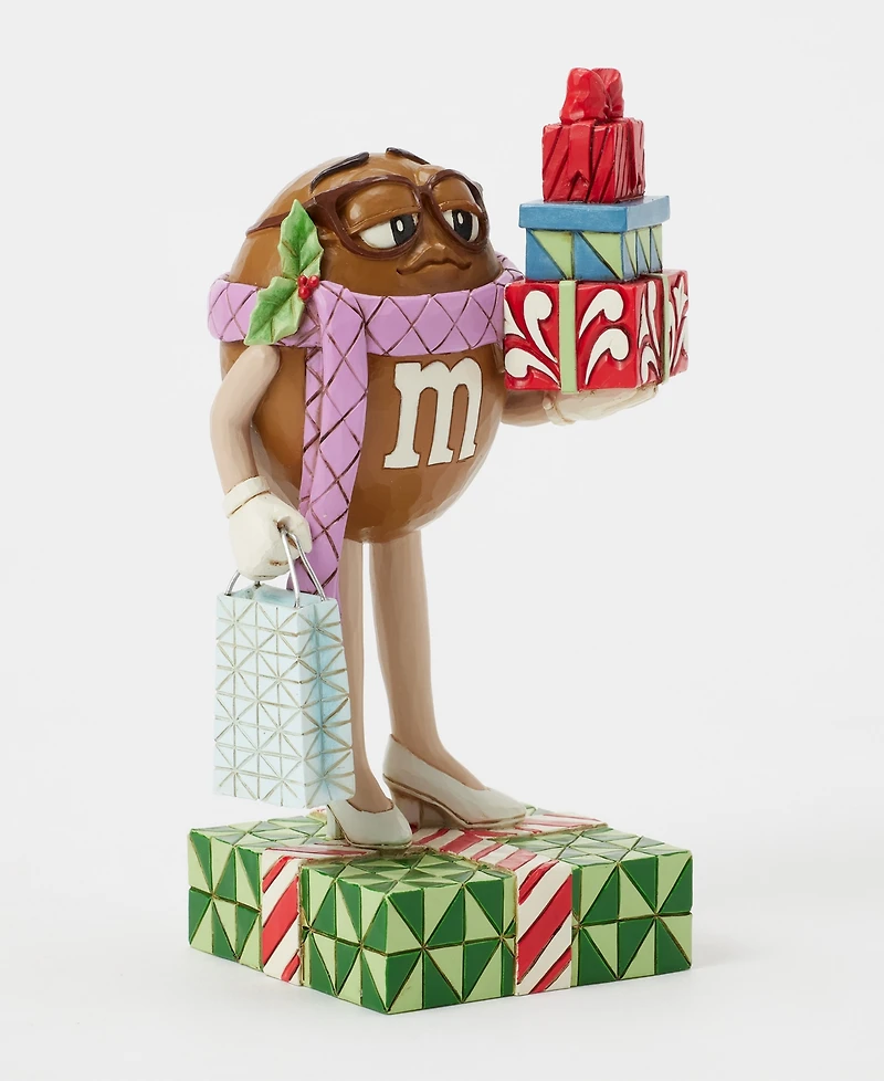 Jim Shore M and M'S Brown Character with Presents