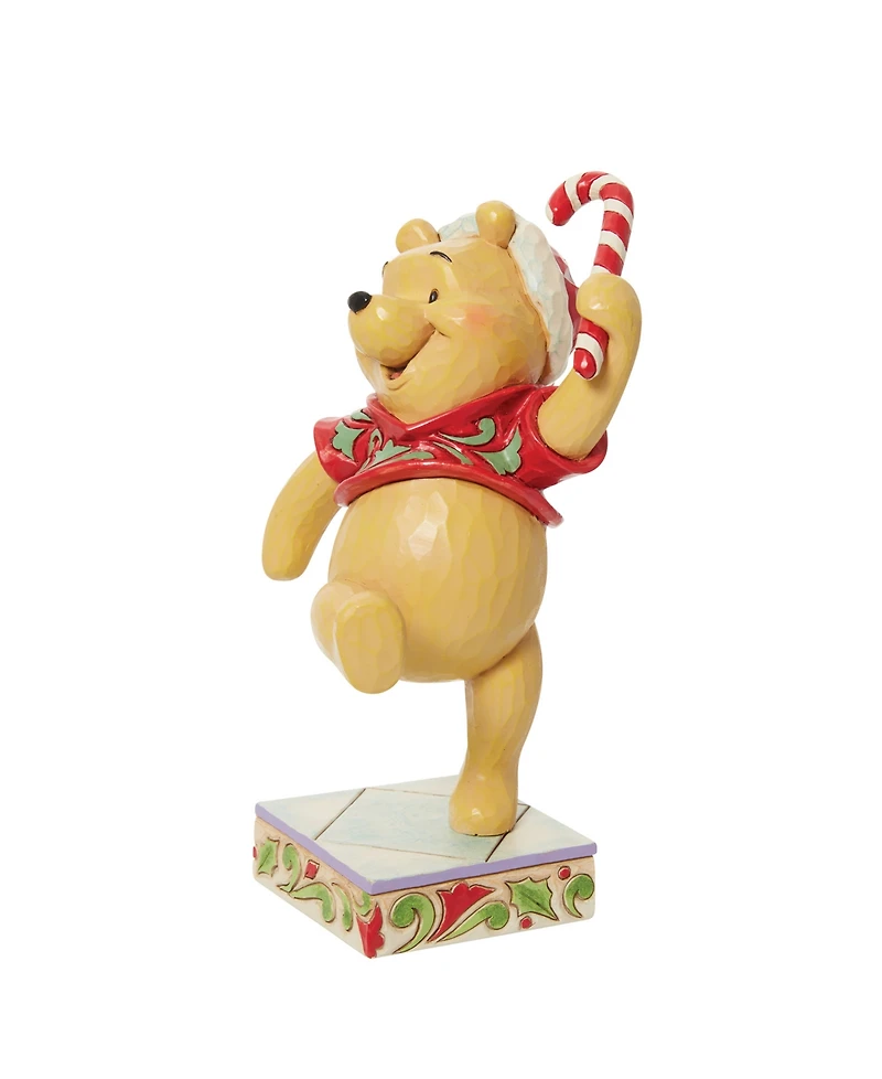 Jim Shore Disney Traditions Pooh Christmas Candy Cane