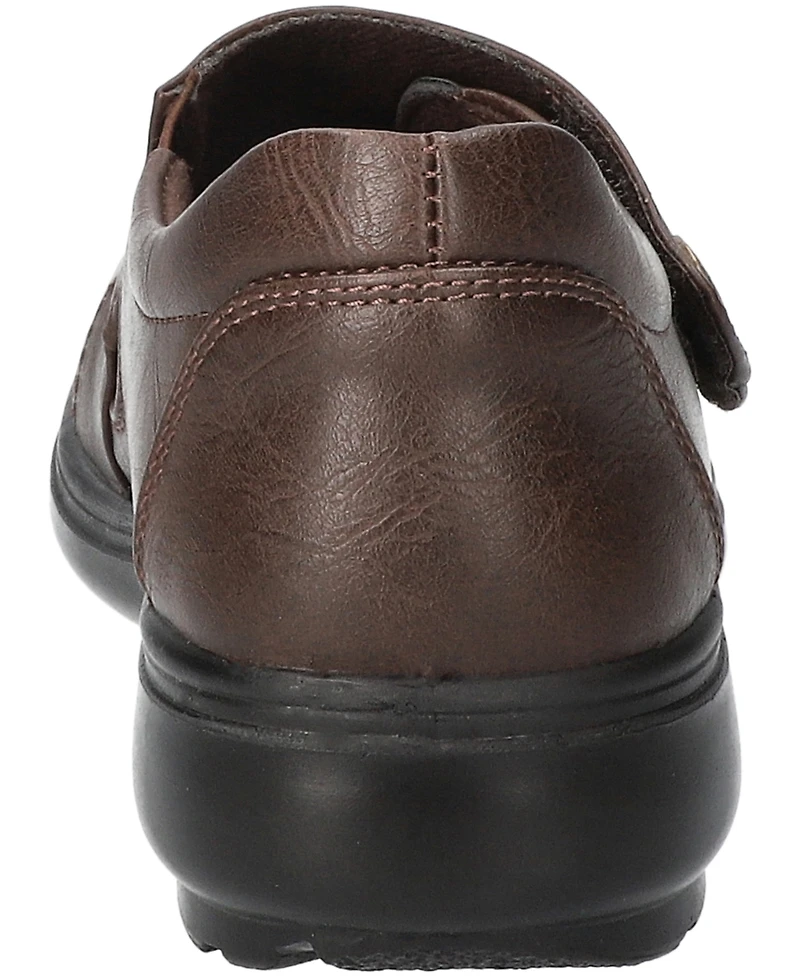 Easy Street Women's Joy Comfort Hook and Loop Flats