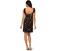 Adrianna Papell Women's Beaded Chiffon Shift Dress