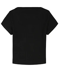 Calvin Klein Big Girls Monogram Patch Rib T-Shirt