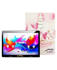 Linsay 10.1 X22octa Core 256gb Storage Android 15 Tablet With Unicorn Shape Case