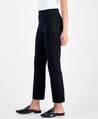 Jm Collection Petite Lace Side Panel Pull-On Pants, Macy's Exclusive