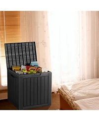 Mondawe 31 Gallon Outdoor Garden Resin Storage Deck Box
