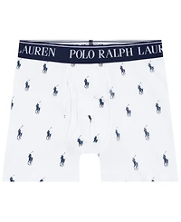 Polo Ralph Lauren Big Boys Cotton Stretch Boxer Briefs 3-Pack