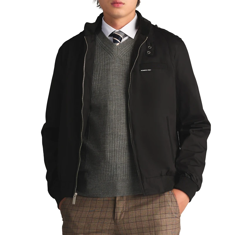 Members Only Men's Classic Iconic Racer Jacket (Slim Fit